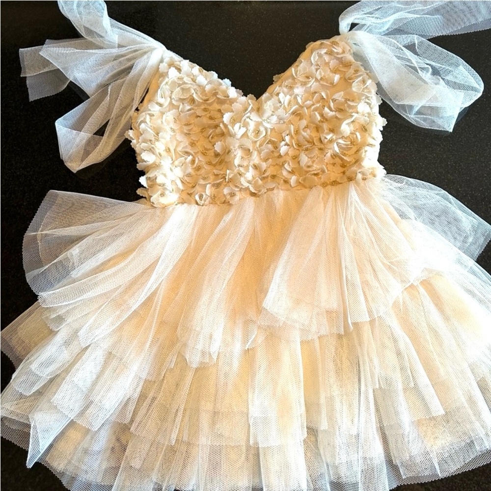 Beautiful Ivory 2t flower girl or special occasion dress